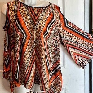 Black Rainn Multicolor Blouse (Size XL)